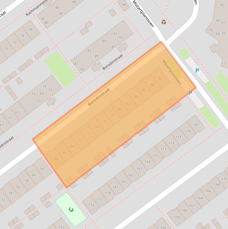 Kaart van postcodegebied 1323NT.