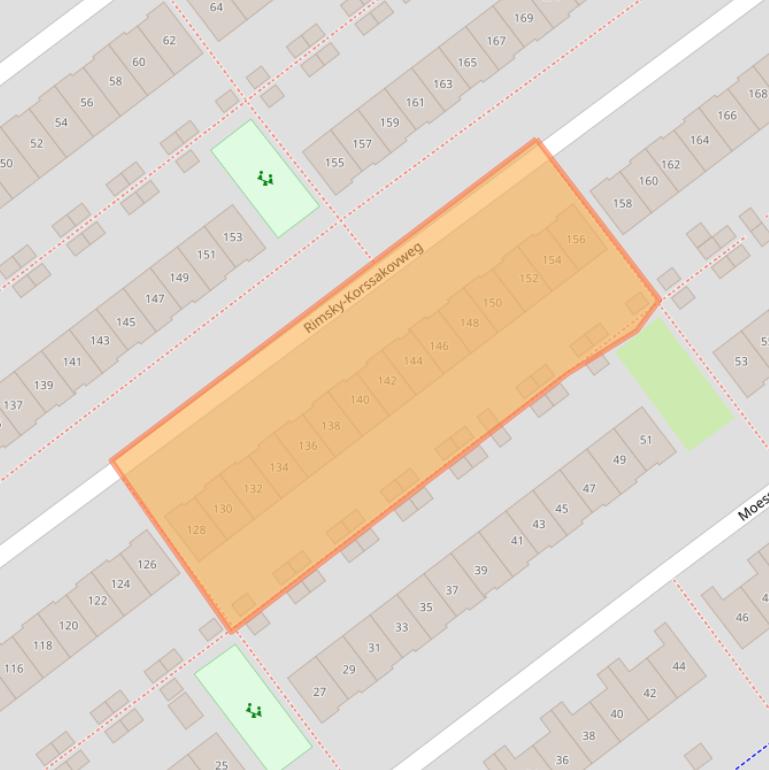 Kaart van postcodegebied 1323PJ.