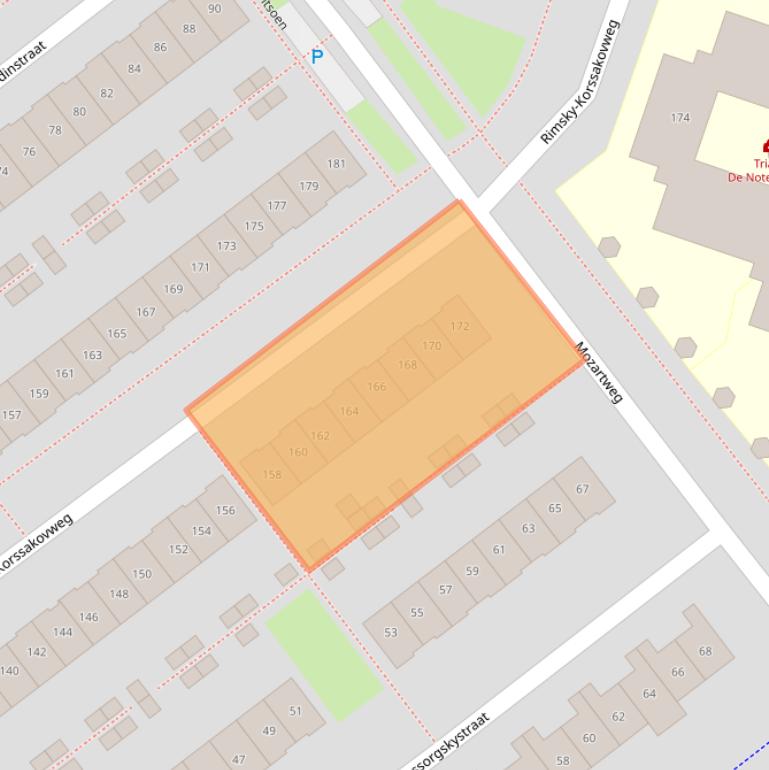 Kaart van postcodegebied 1323PK.