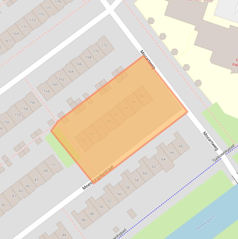 Kaart van postcodegebied 1323PR.