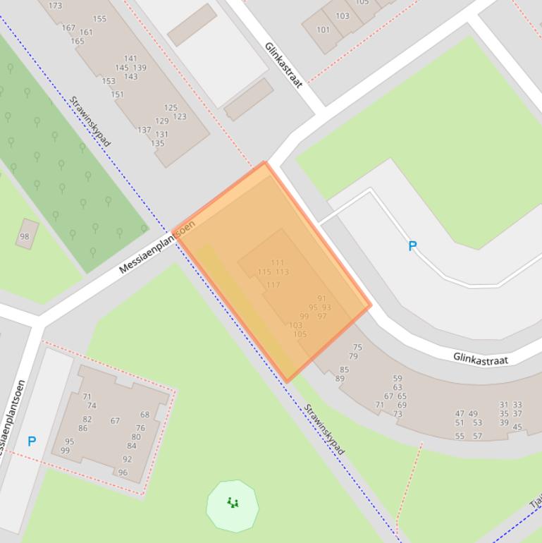 Kaart van postcodegebied 1323RC.