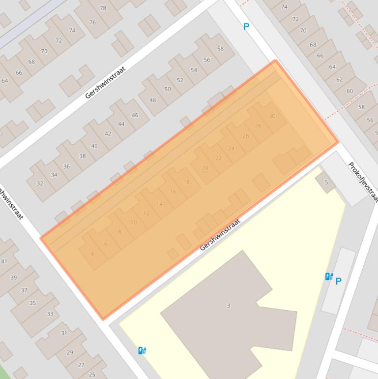 Kaart van postcodegebied 1323RR.