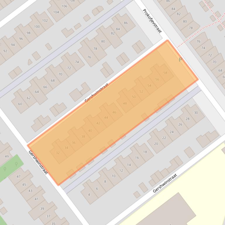 Kaart van postcodegebied 1323RS.