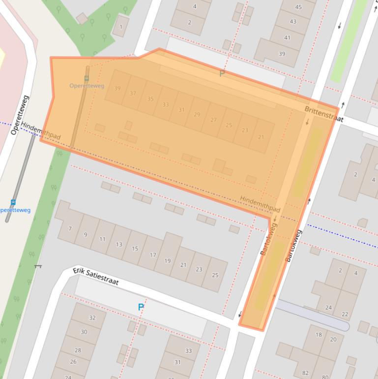 Kaart van postcodegebied 1323SJ.