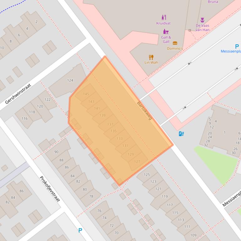 Kaart van postcodegebied 1323SX.