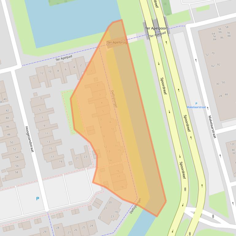 Kaart van postcodegebied 1324BA.
