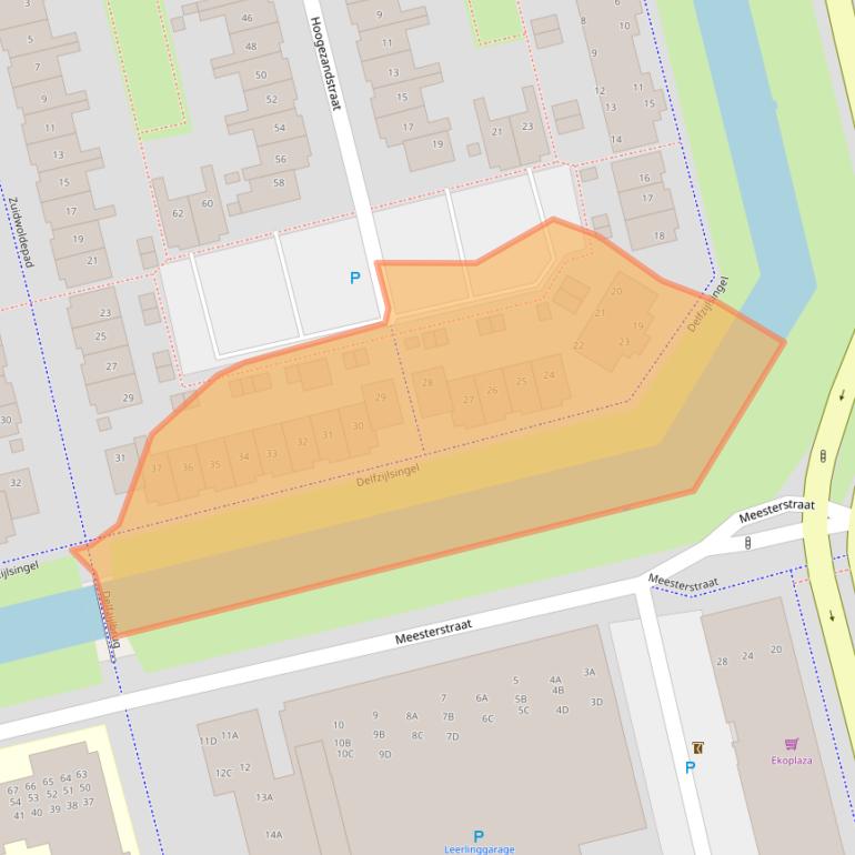 Kaart van postcodegebied 1324BB.