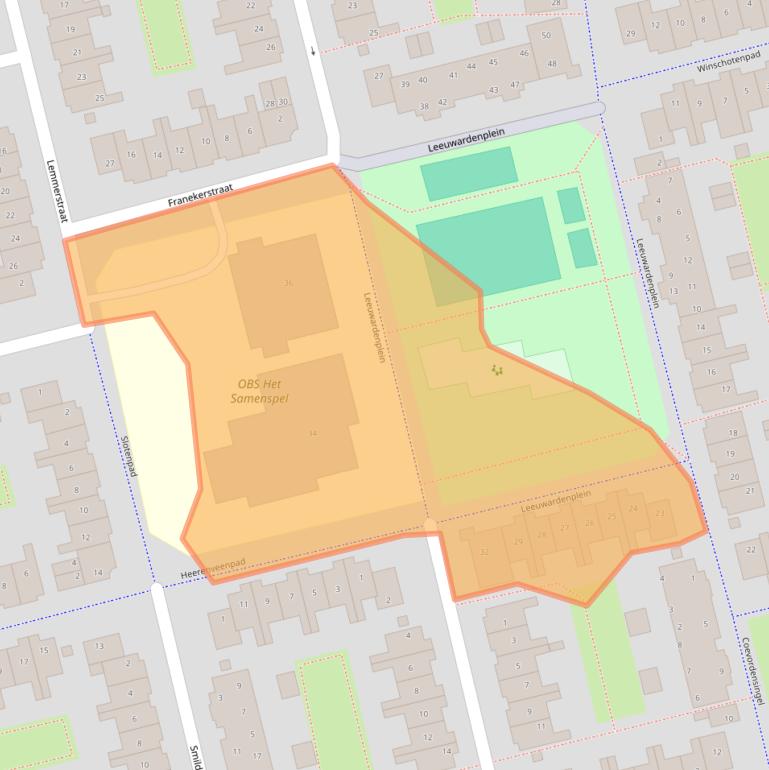 Kaart van postcodegebied 1324BH.