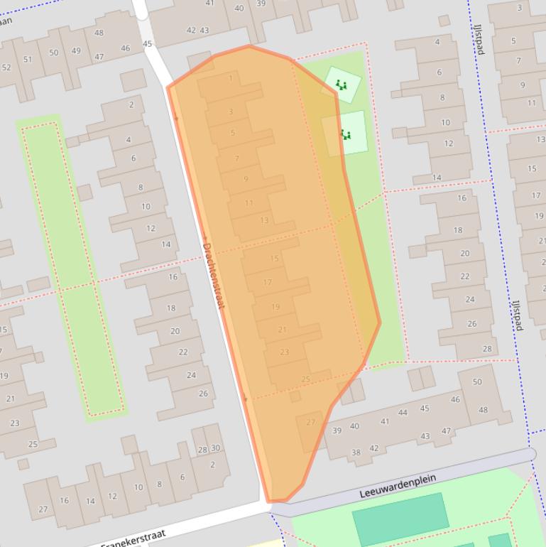 Kaart van postcodegebied 1324BK.