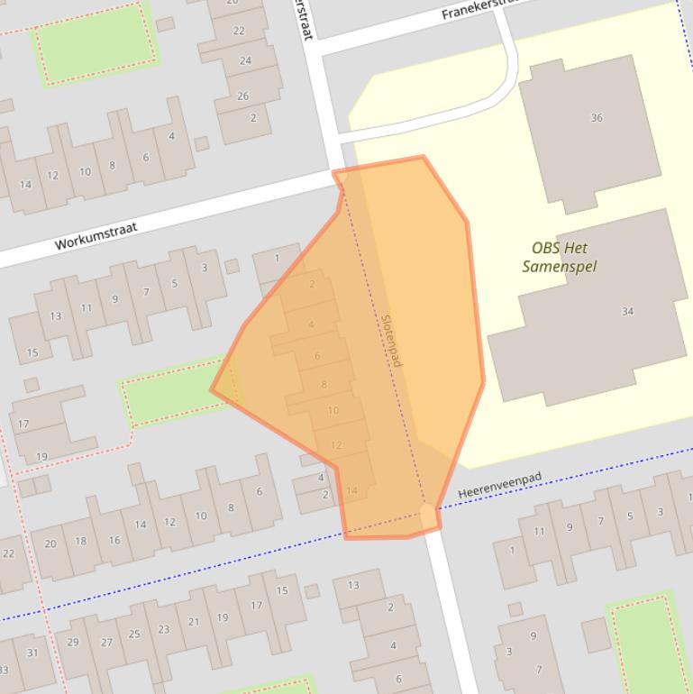 Kaart van postcodegebied 1324BR.