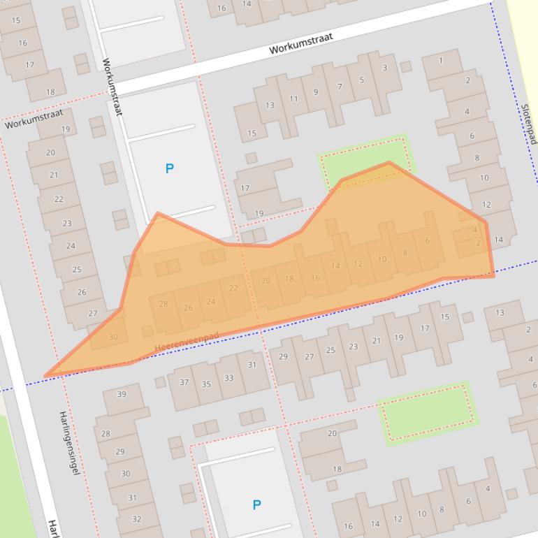 Kaart van postcodegebied 1324CC.