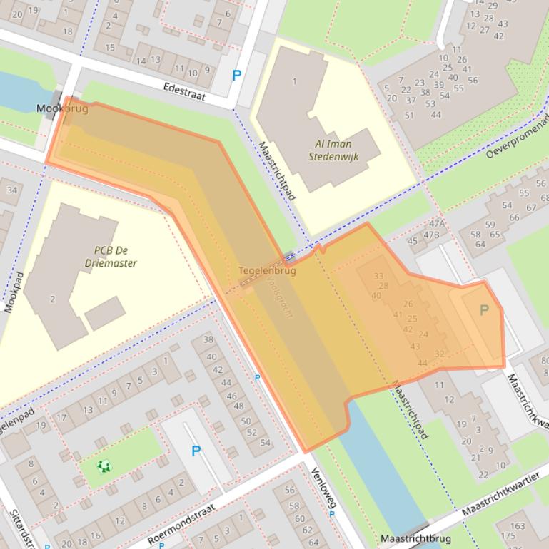 Kaart van postcodegebied 1324DB.