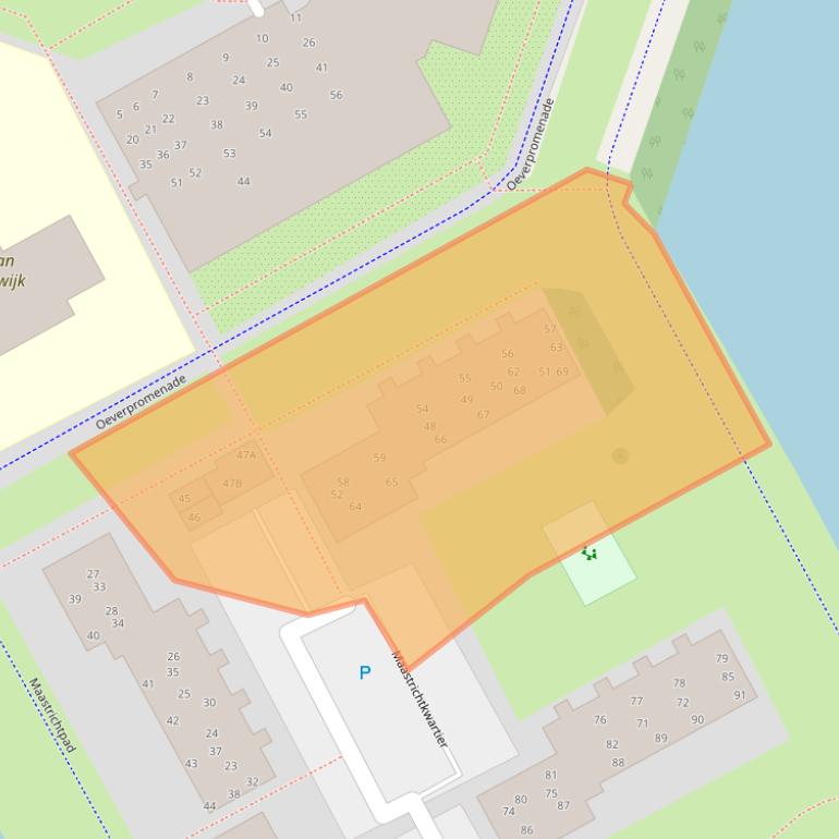 Kaart van postcodegebied 1324DC.