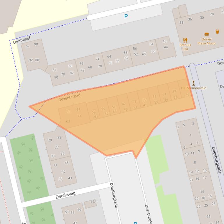 Kaart van postcodegebied 1324EH.