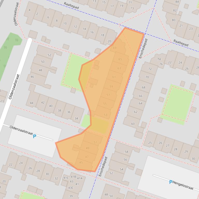 Kaart van postcodegebied 1324GC.
