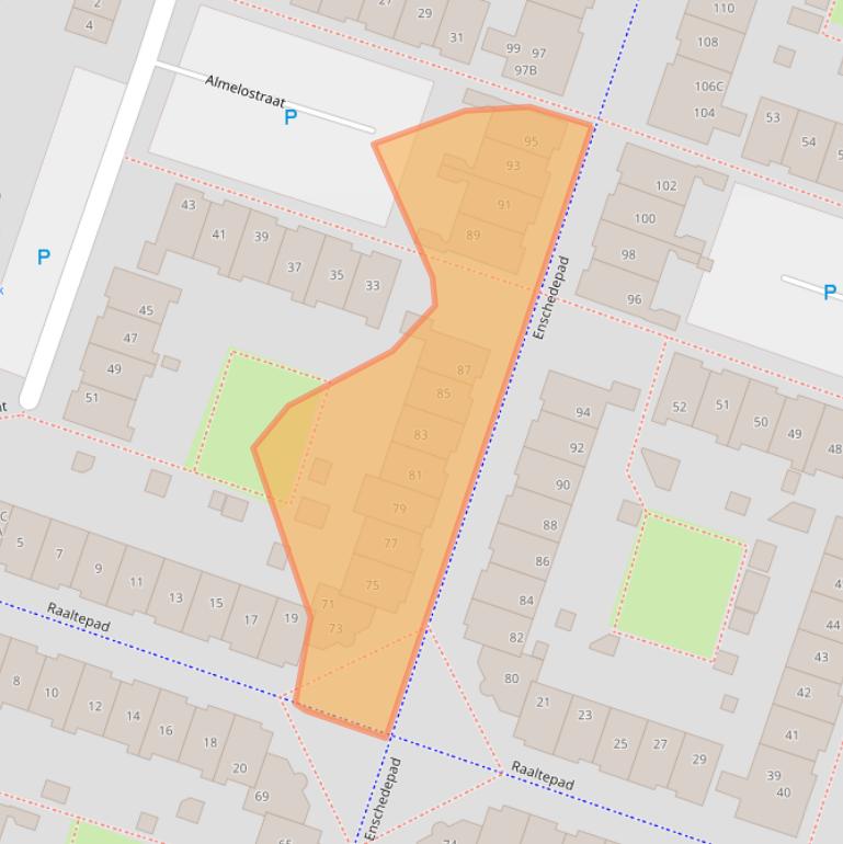 Kaart van postcodegebied 1324GD.