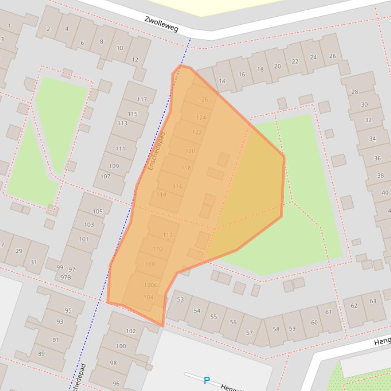 Kaart van postcodegebied 1324GL.