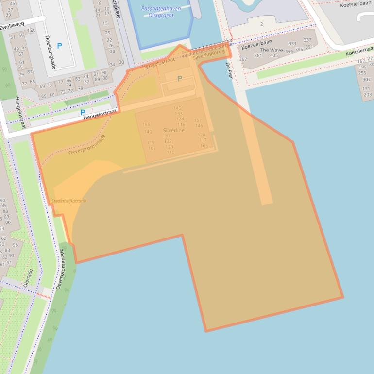 Kaart van postcodegebied 1324GZ.