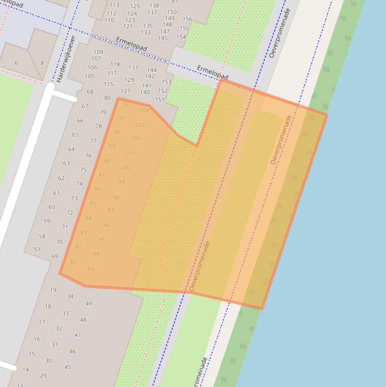 Kaart van postcodegebied 1324HD.