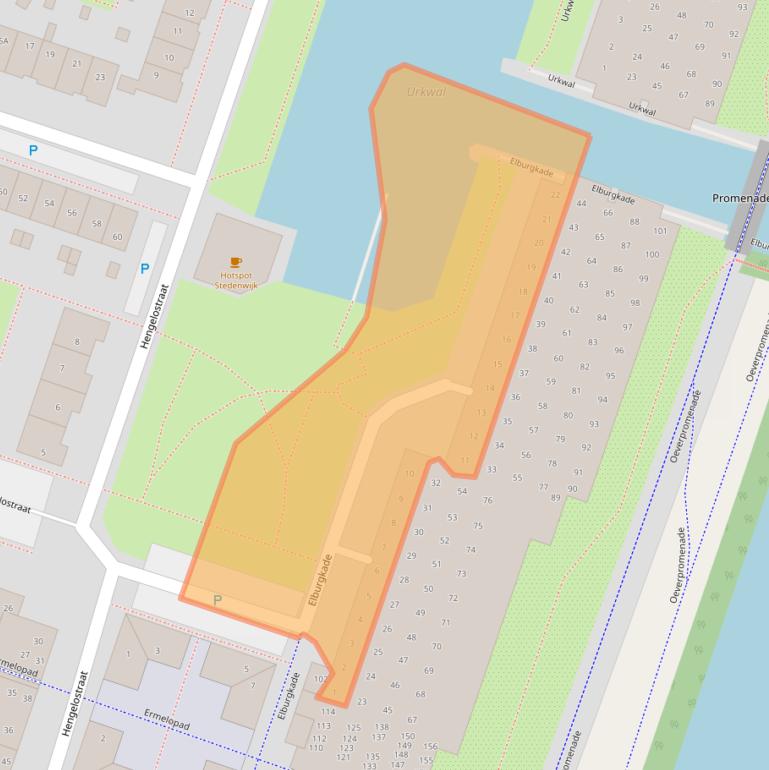 Kaart van postcodegebied 1324HH.