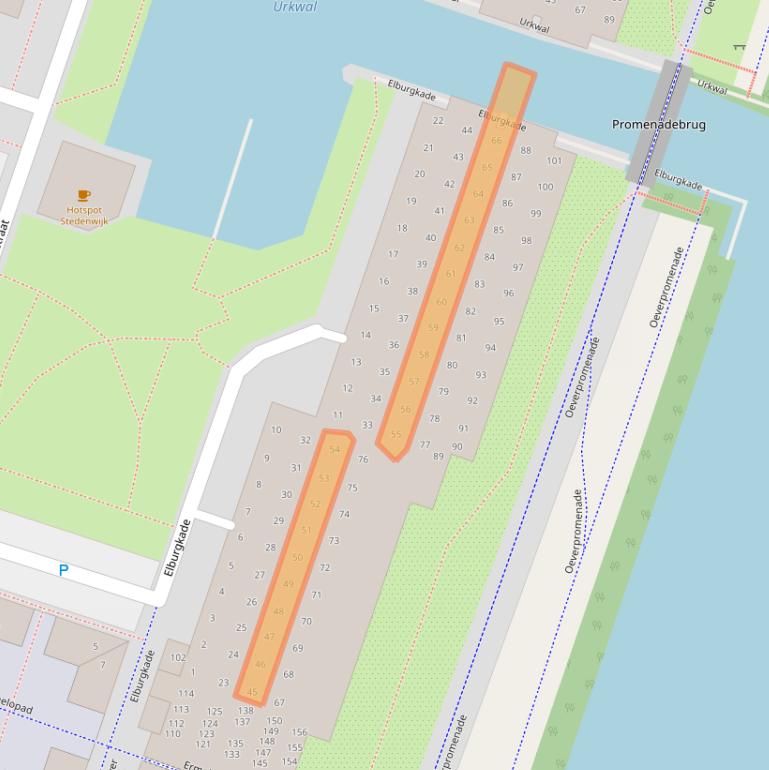 Kaart van postcodegebied 1324HK.