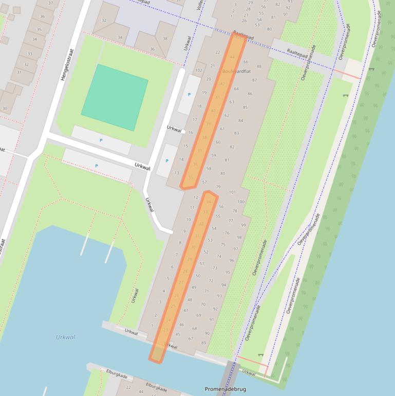 Kaart van postcodegebied 1324HN.