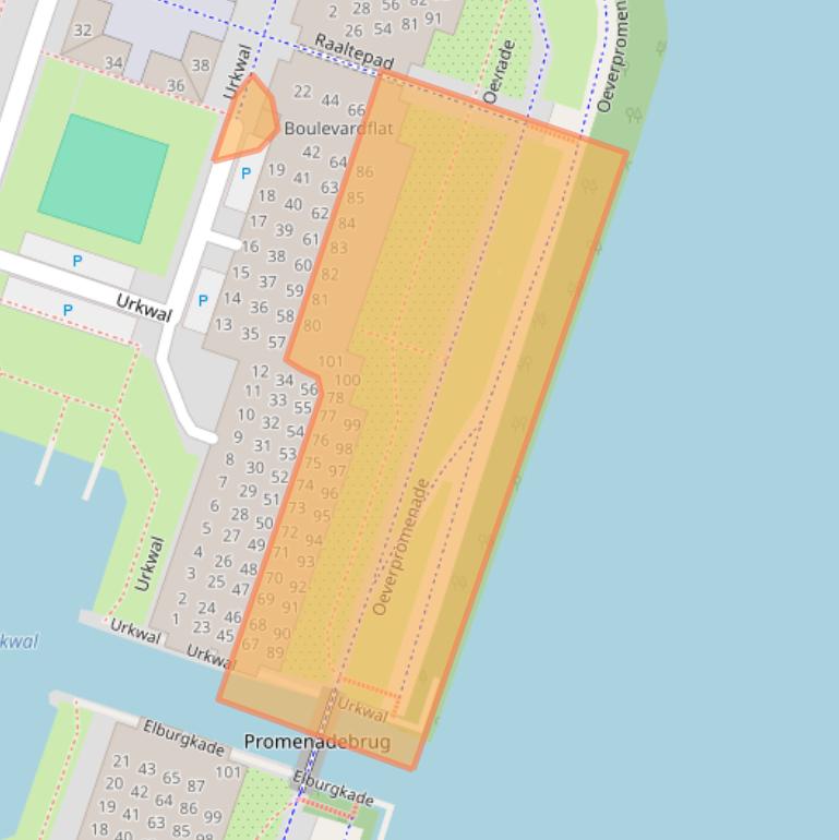 Kaart van postcodegebied 1324HR.