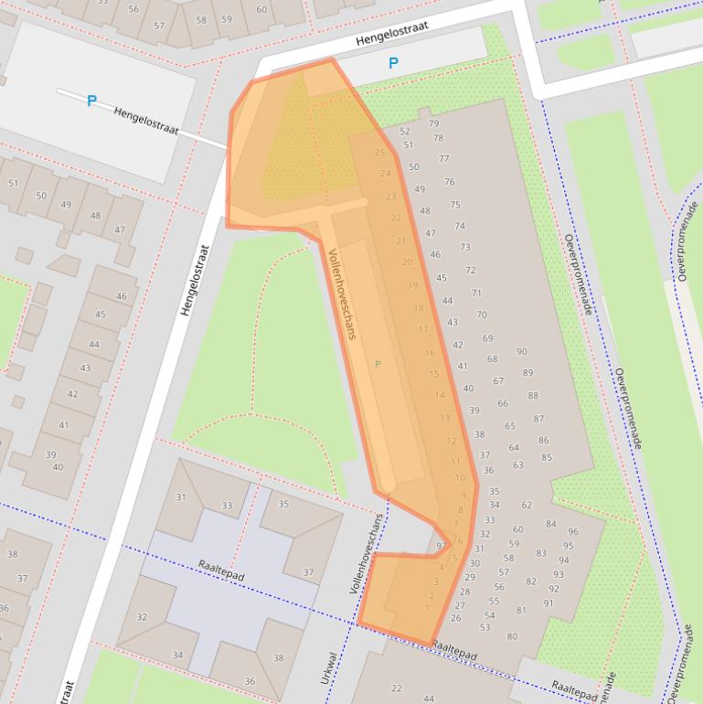 Kaart van postcodegebied 1324HS.