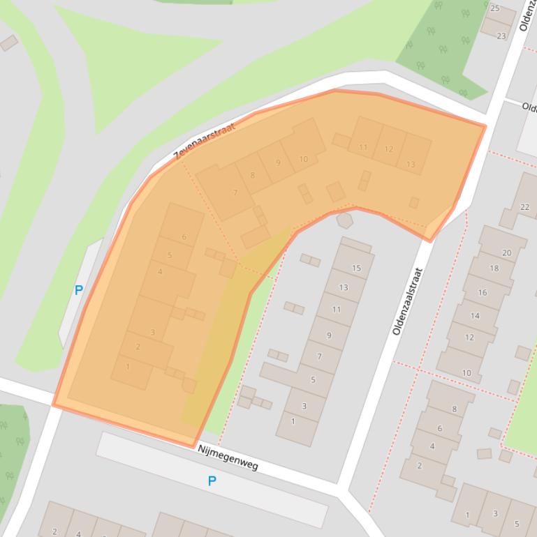 Kaart van postcodegebied 1324JB.