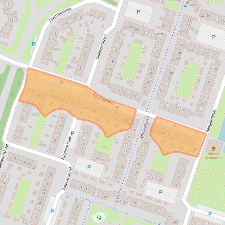 Kaart van postcodegebied 1324JC.