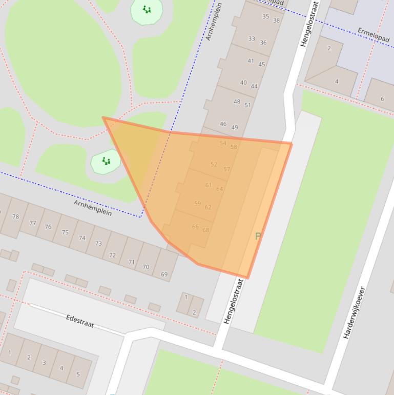 Kaart van postcodegebied 1324JT.