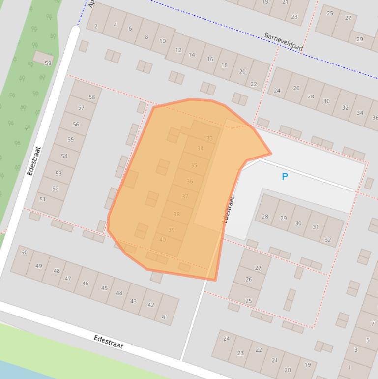 Kaart van postcodegebied 1324KC.