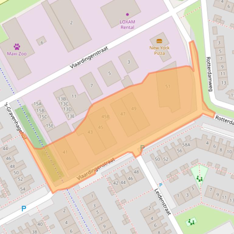 Kaart van postcodegebied 1324LB.