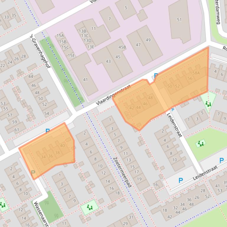 Kaart van postcodegebied 1324LD.