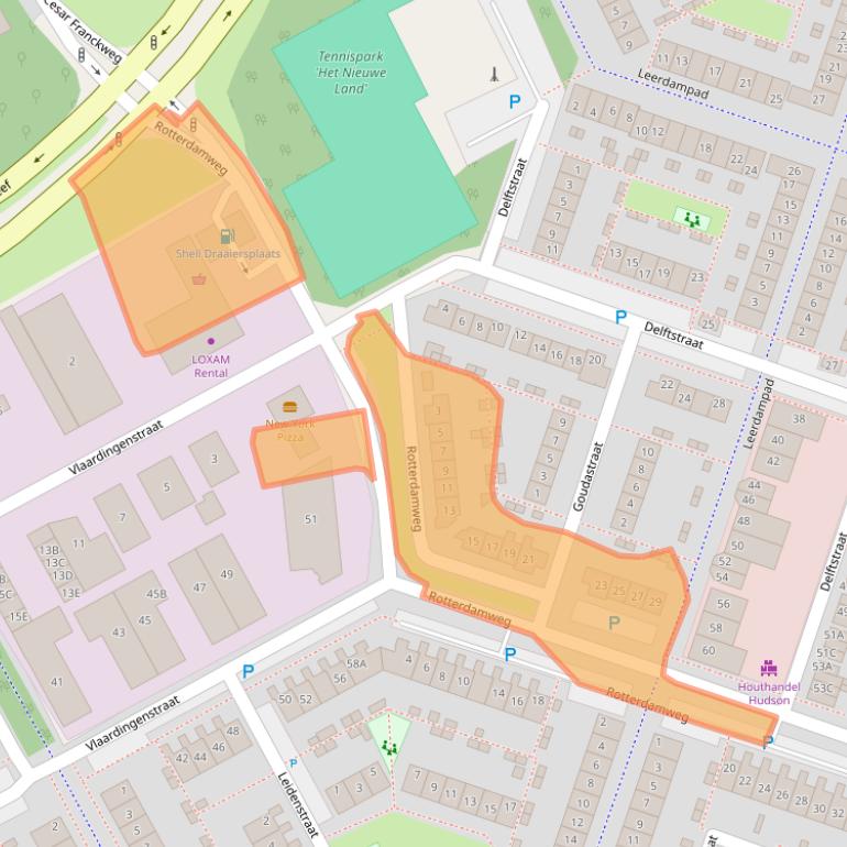 Kaart van postcodegebied 1324LE.