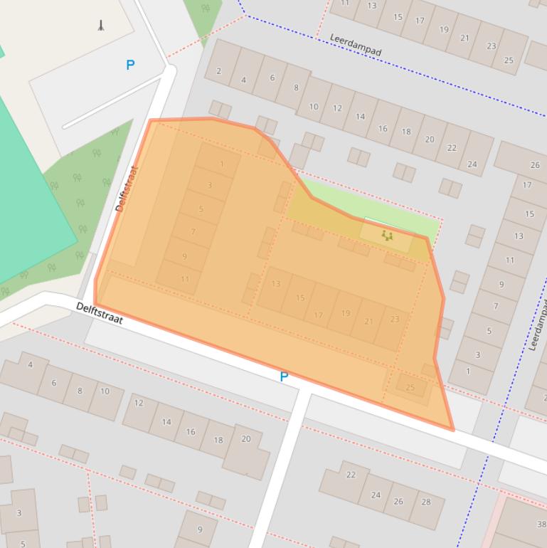Kaart van postcodegebied 1324LG.