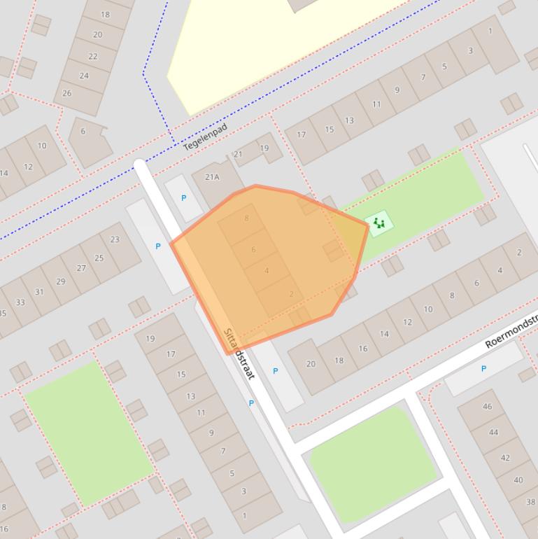 Kaart van postcodegebied 1324MZ.