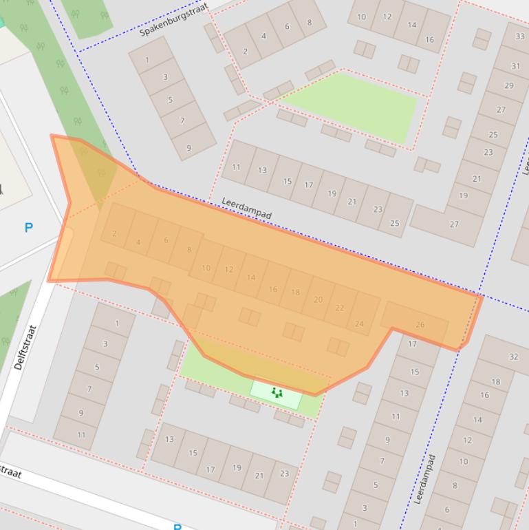 Kaart van postcodegebied 1324NC.