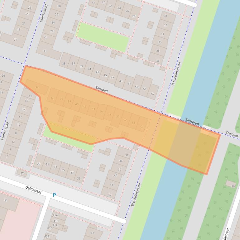 Kaart van postcodegebied 1324ND.