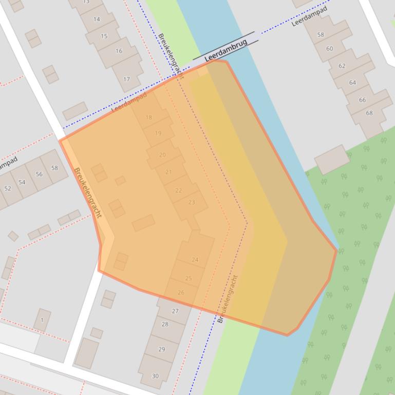 Kaart van postcodegebied 1324NG.