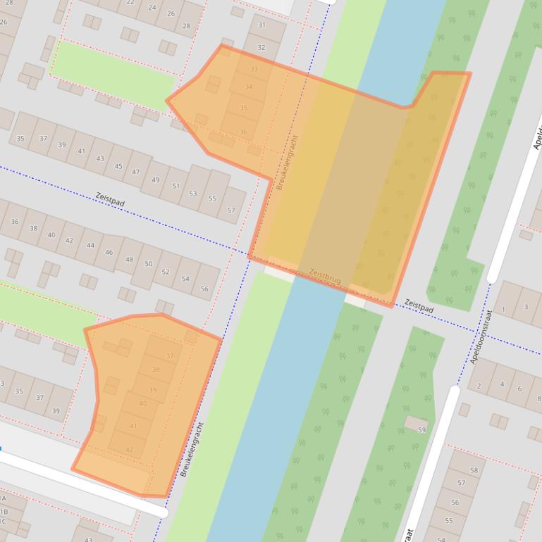 Kaart van postcodegebied 1324NJ.