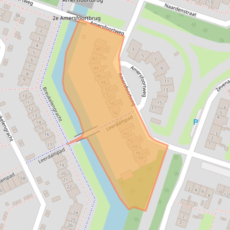 Kaart van postcodegebied 1324PH.