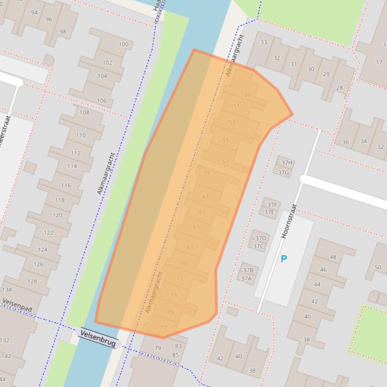 Kaart van postcodegebied 1324PL.