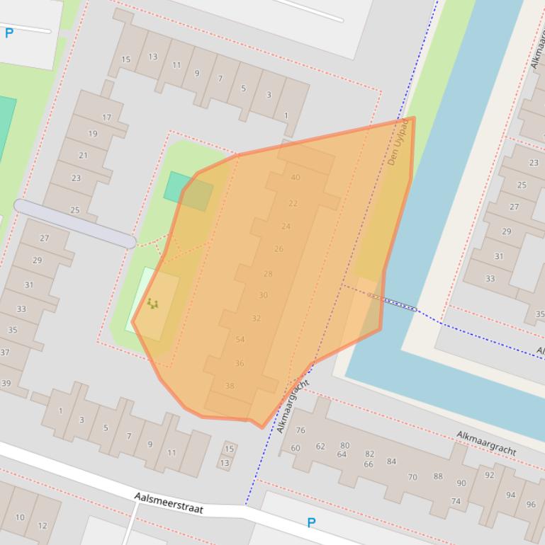 Kaart van postcodegebied 1324PP.