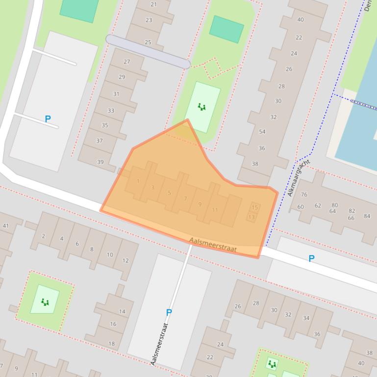 Kaart van postcodegebied 1324RC.