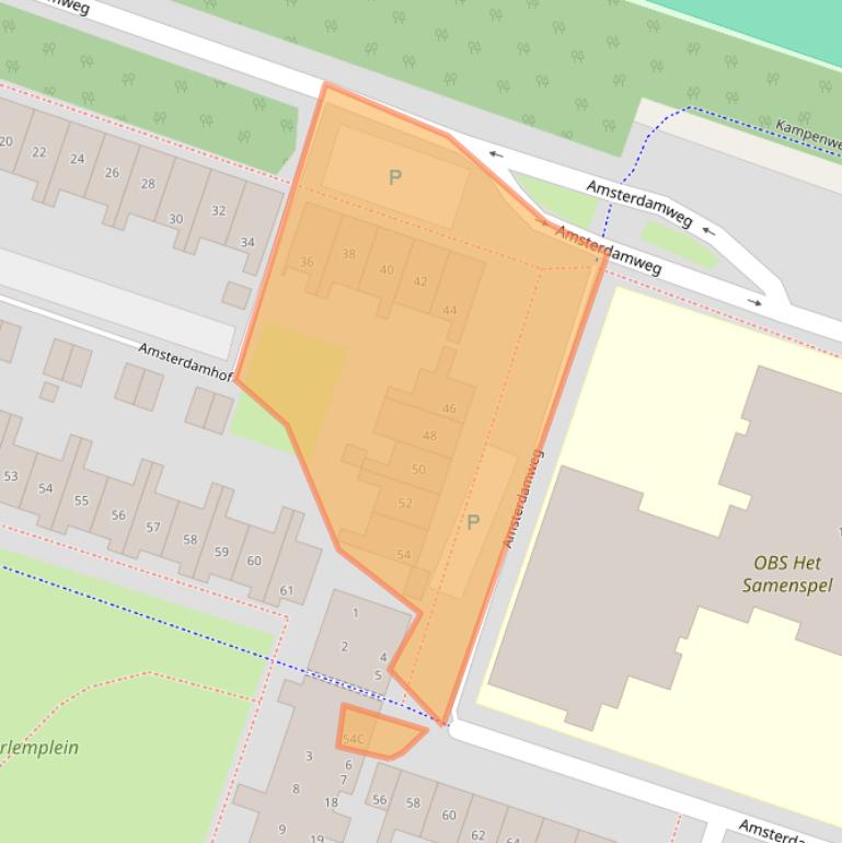 Kaart van postcodegebied 1324RR.