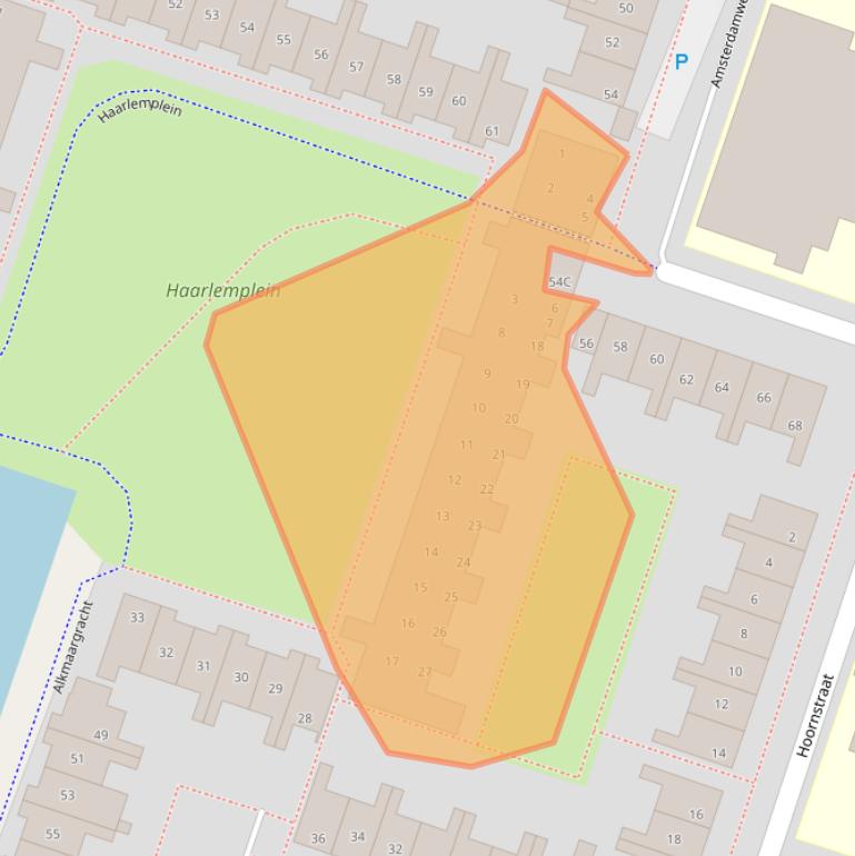 Kaart van postcodegebied 1324RT.