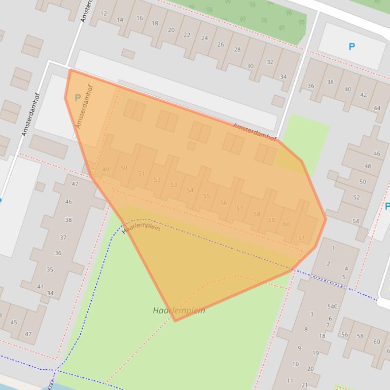 Kaart van postcodegebied 1324RX.