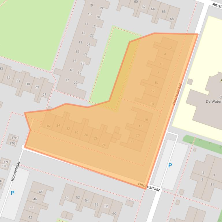 Kaart van postcodegebied 1324SJ.