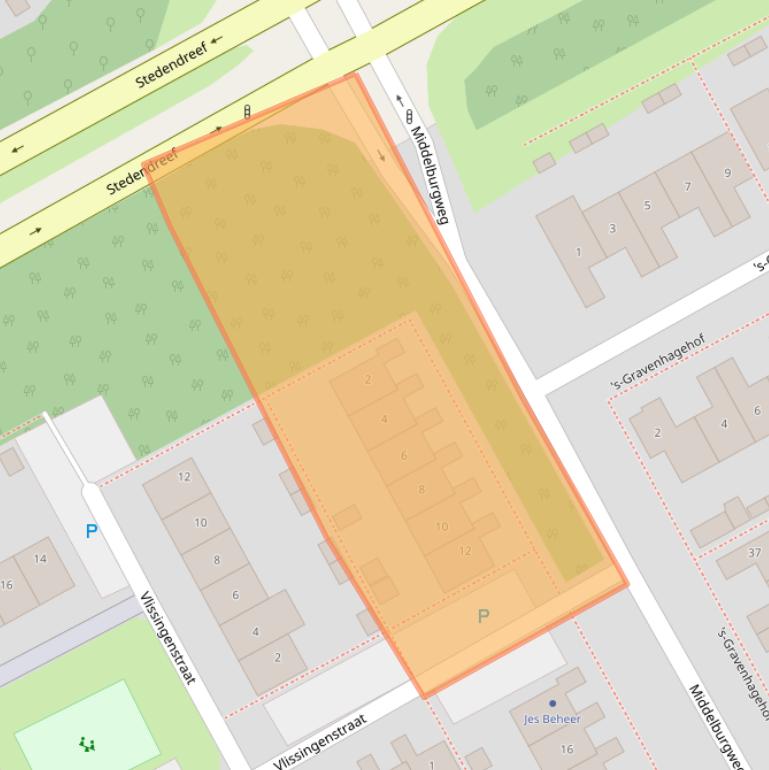 Kaart van postcodegebied 1324TB.